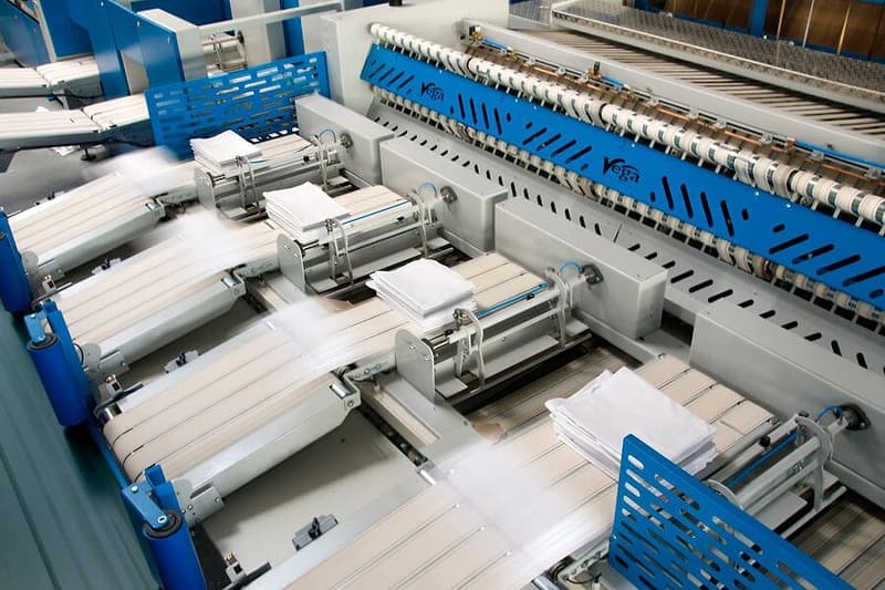 Automatische vouwmachines voor plat linnen